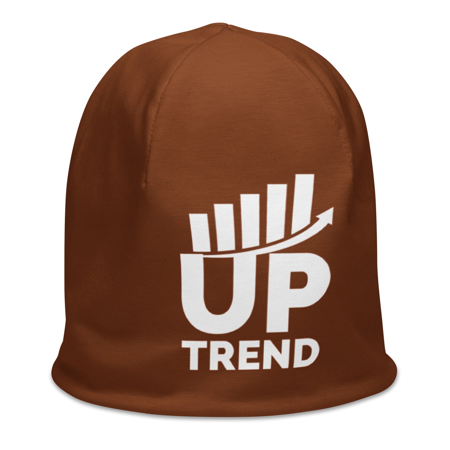 Up Trend Brown Beanie