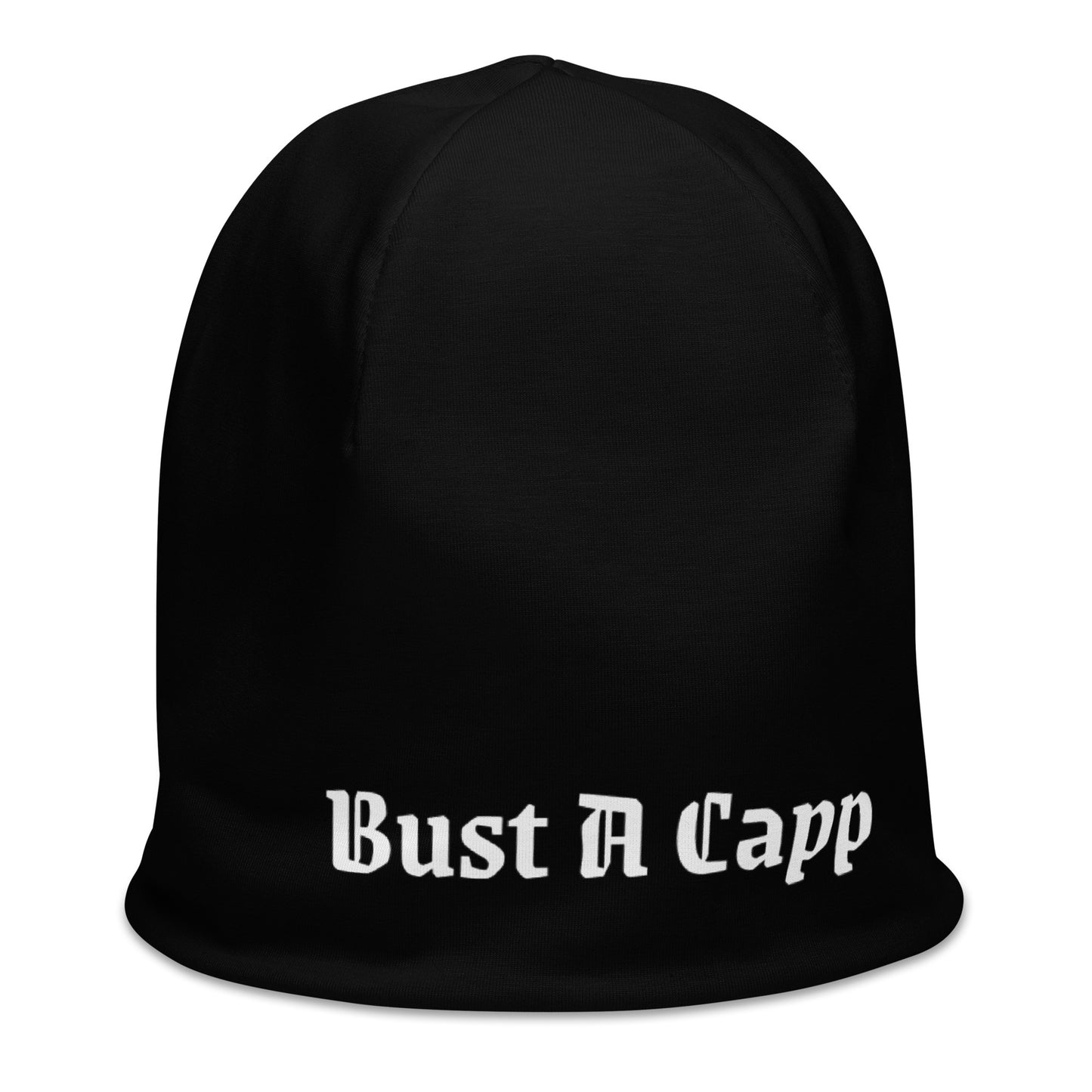 Bust A Capp Pitch Black Beanie