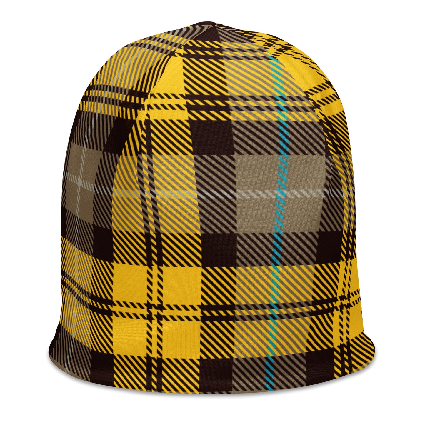 Plaid - Yellow  Beanie