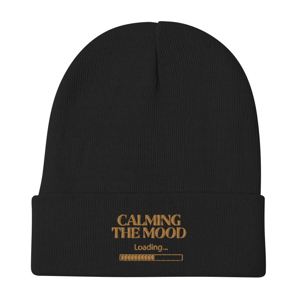 Calming The Mood Embroidered Beanie