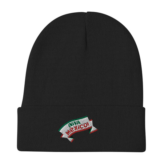 Viva Mexico Embroidered Beanie