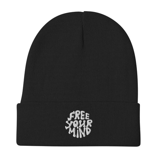 Free Your Mind Embroidered Beanie