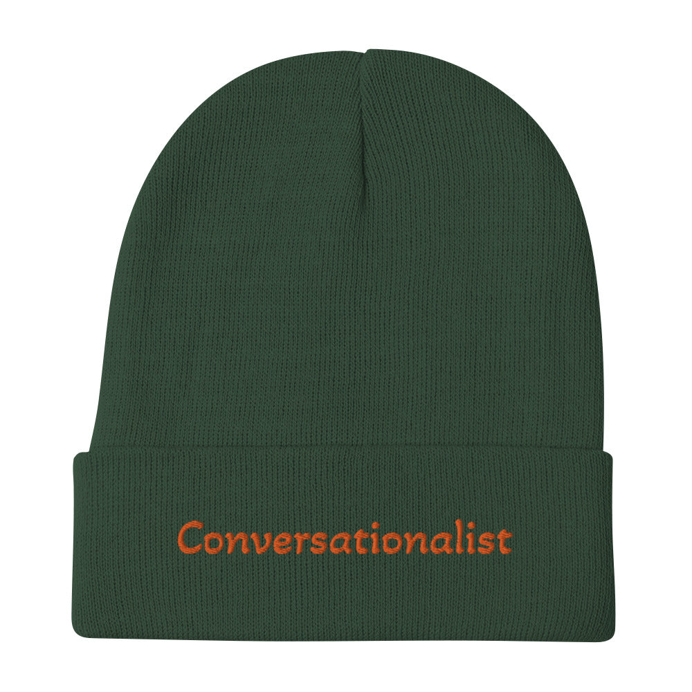 Conversationalist Embroidered Beanie