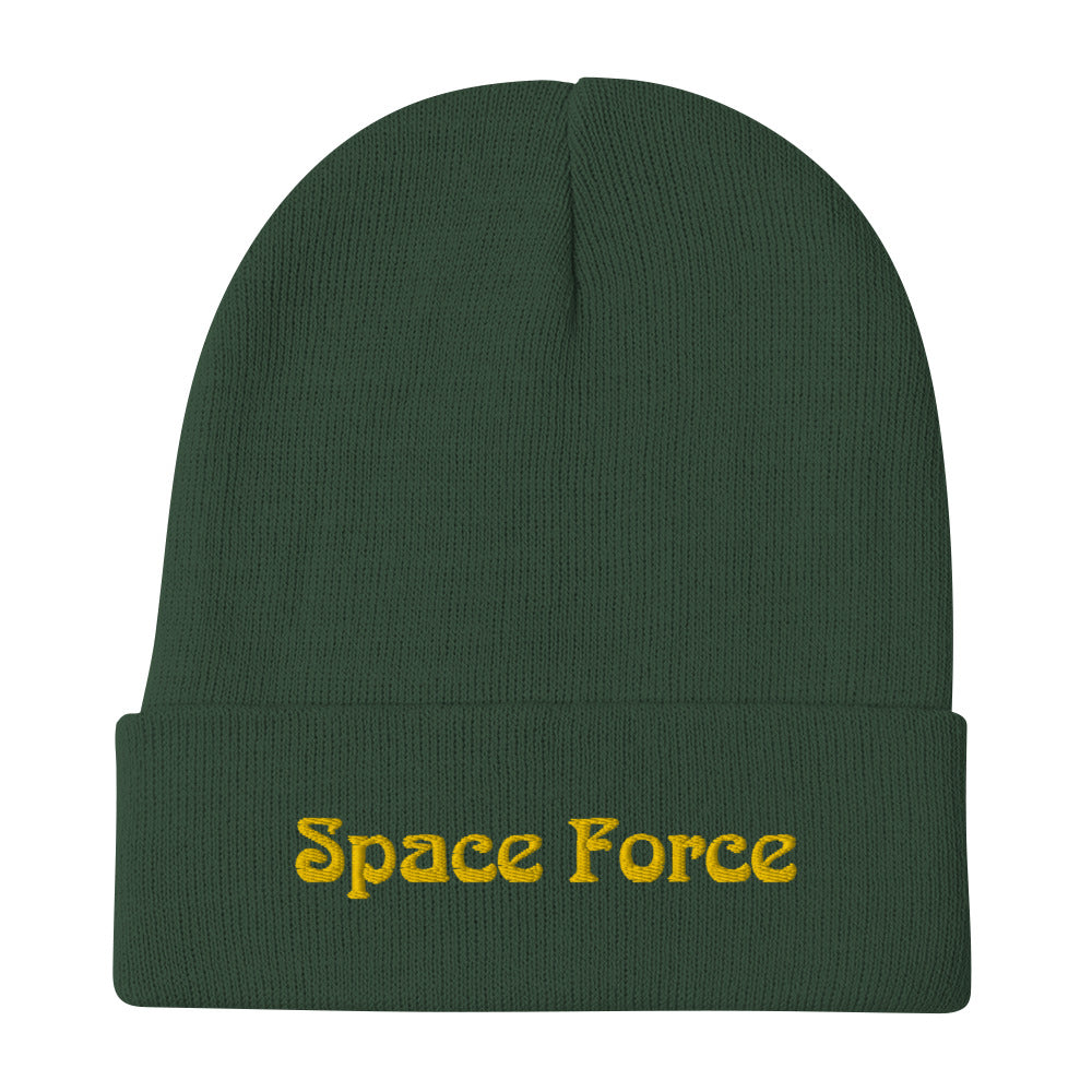 Space Force Embroidered Beanie