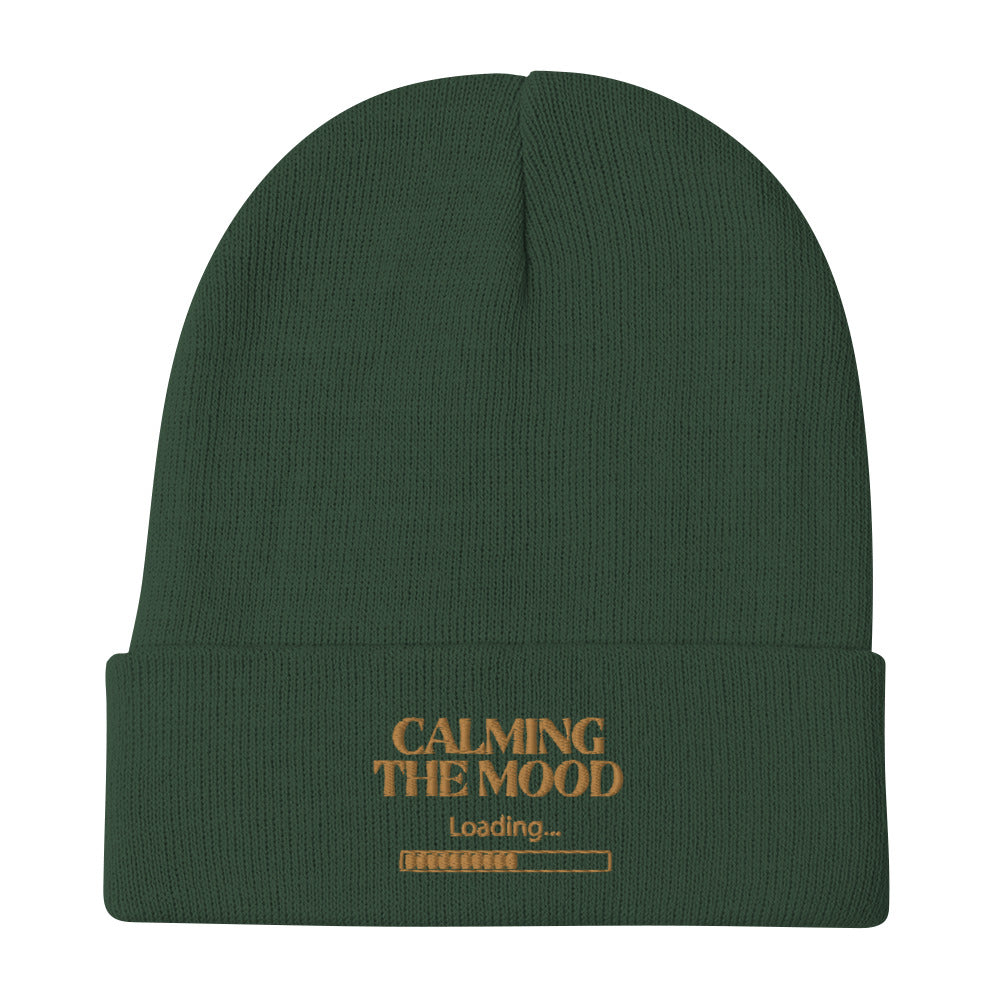 Calming The Mood Embroidered Beanie