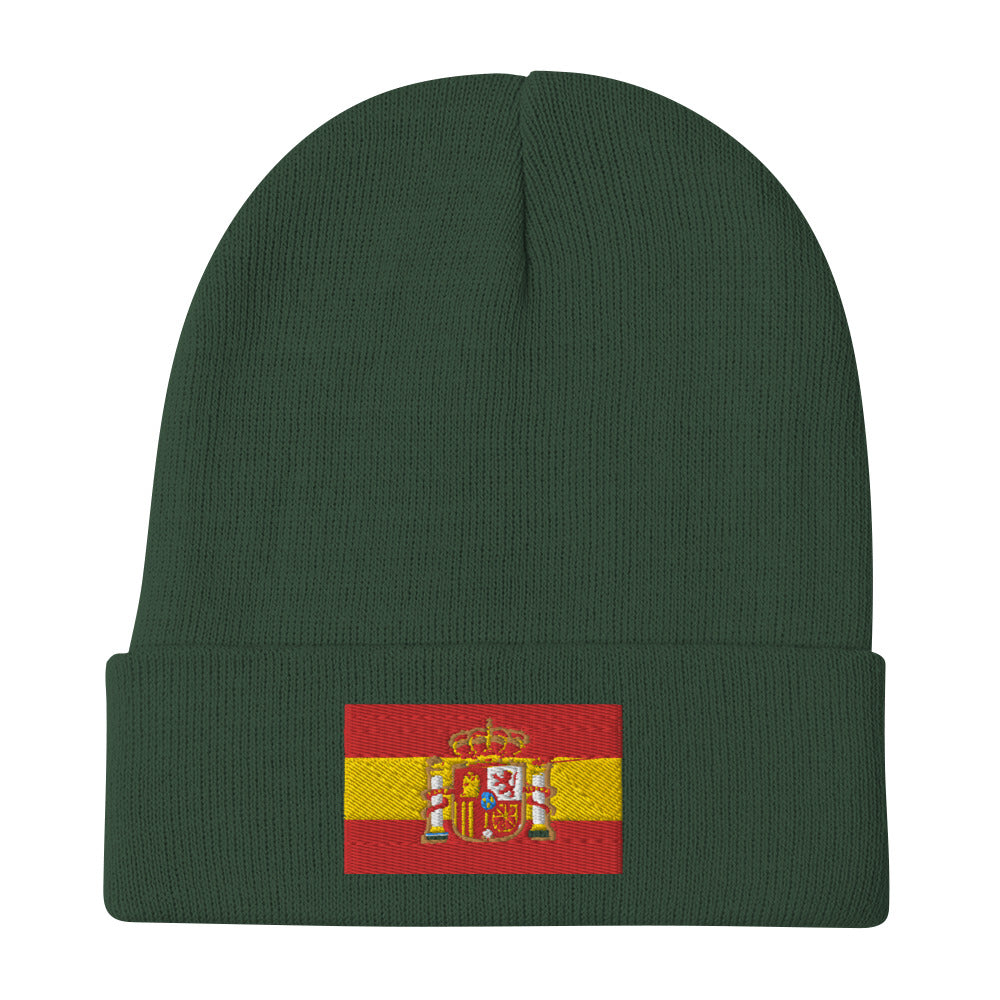 Spanish Flag Embroidered Beanie