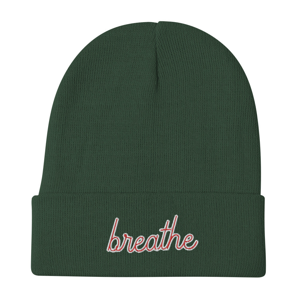 Breathe Embroidered Beanie