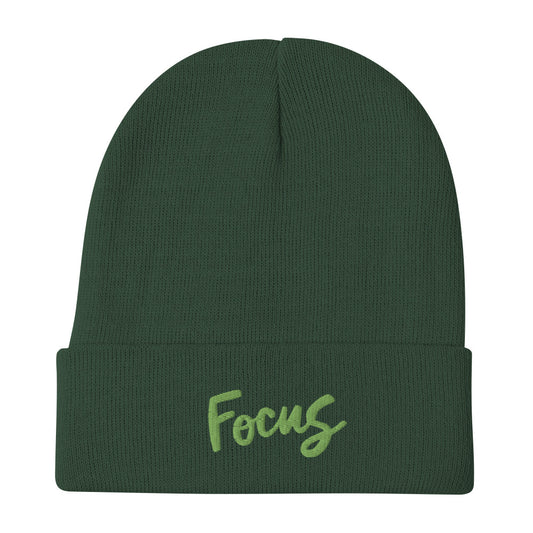 Focus Embroidered Beanie