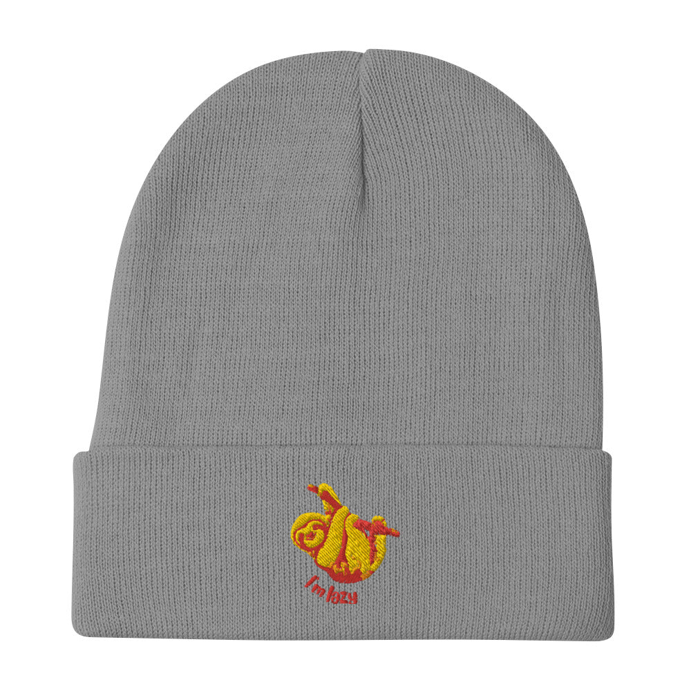 Sloth Embroidered Beanie