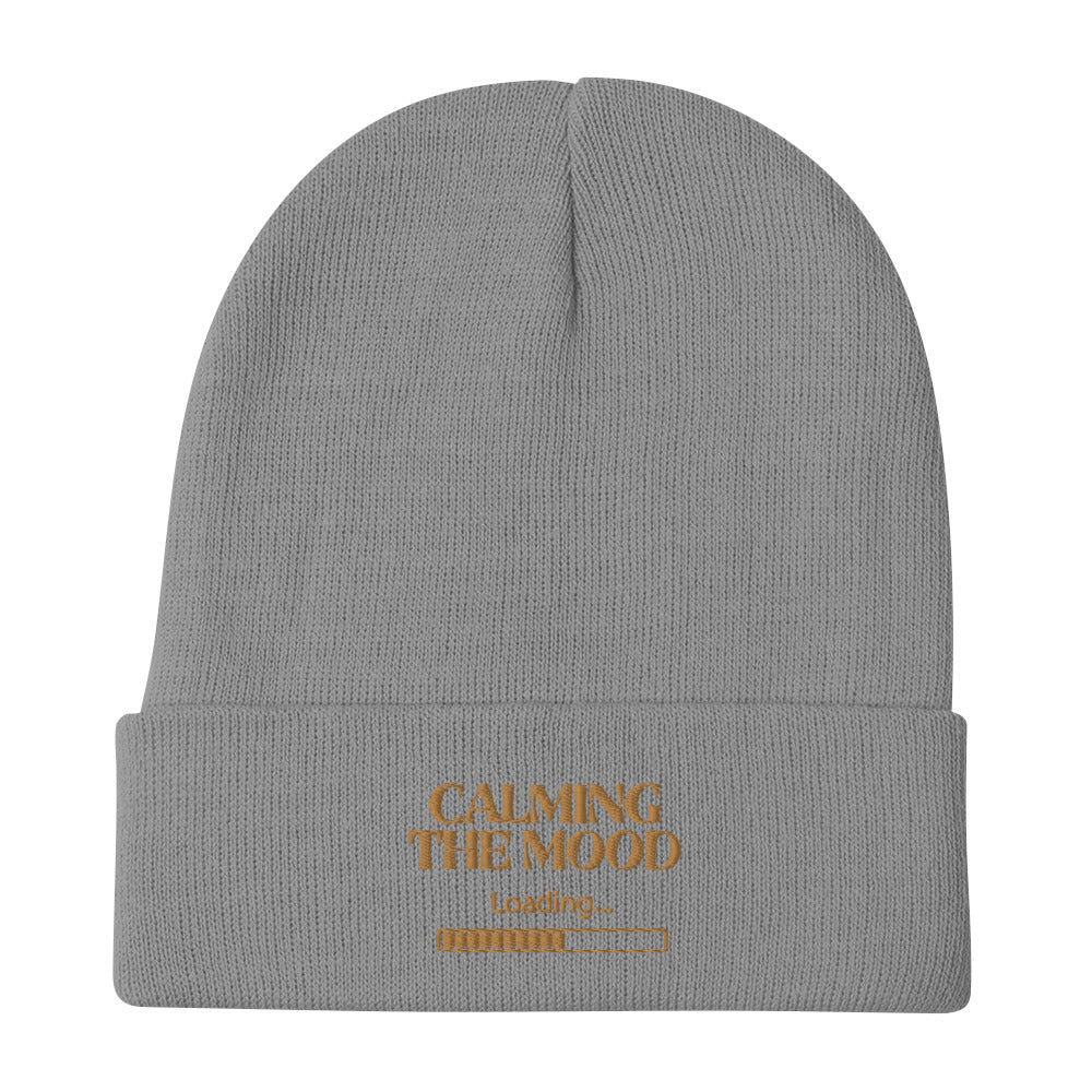 Calming The Mood Embroidered Beanie