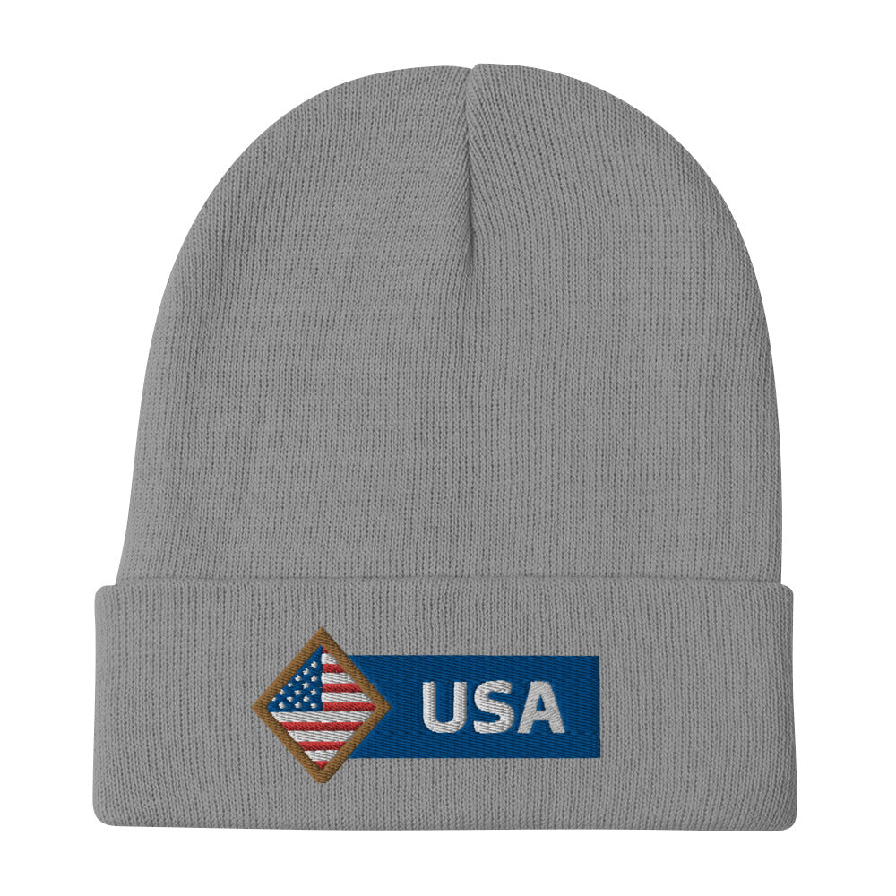 USA Embroidered Beanie