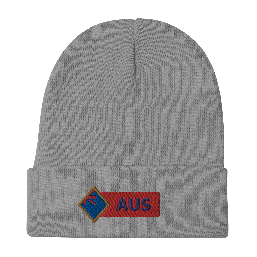 AUS Embroidered Beanie