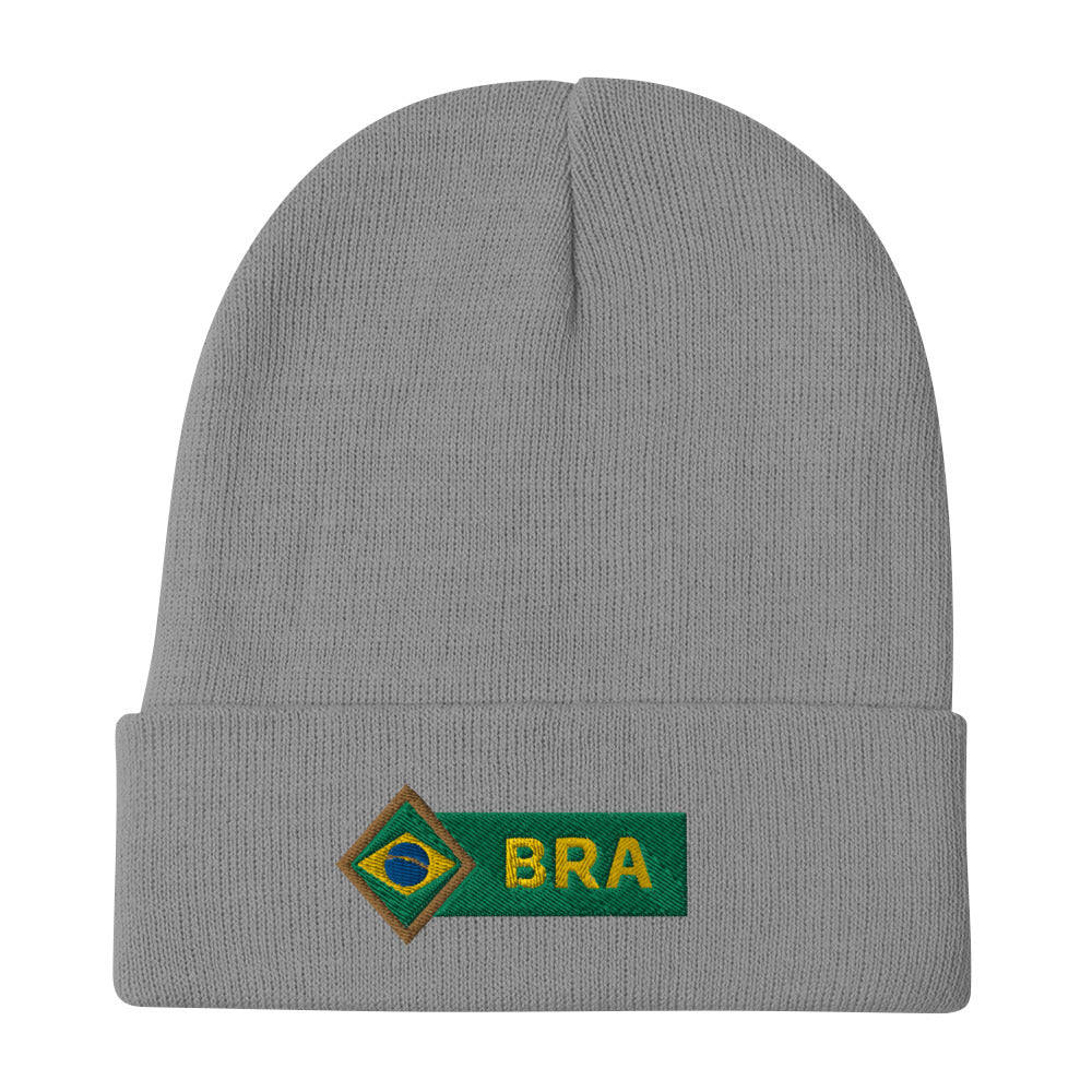 Brazil Embroidered Beanie