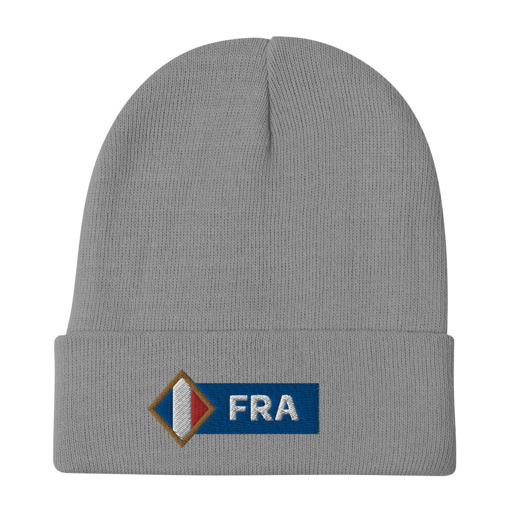 France Embroidered Beanie