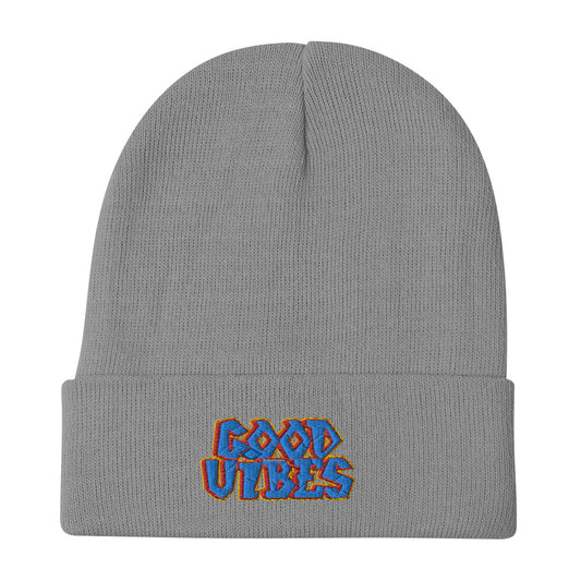 Good Vibes Embroidered Beanie