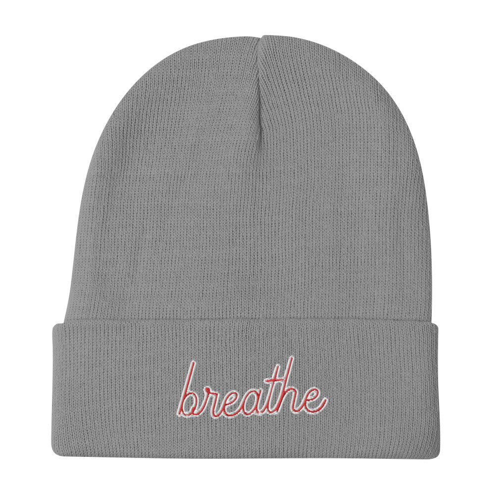 Breathe Embroidered Beanie