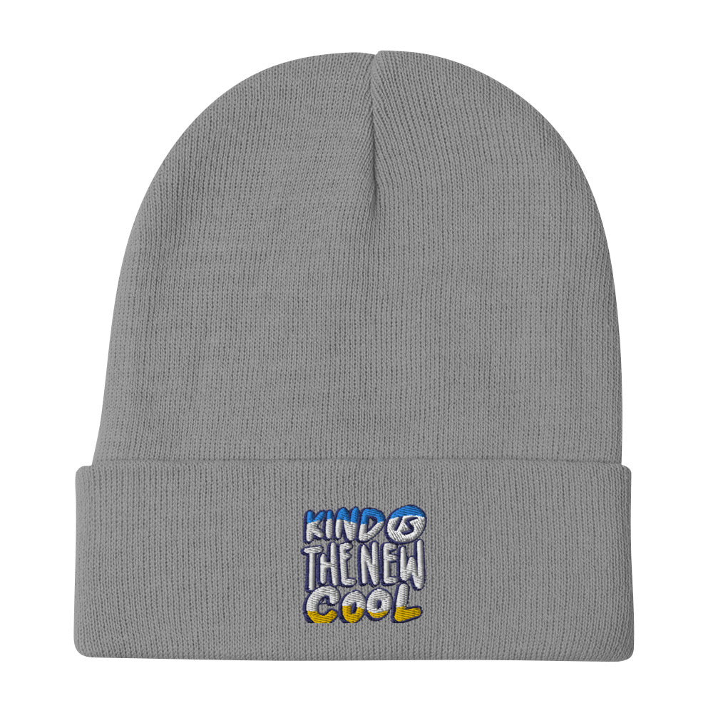 Kind Is The New Cool Embroidered Beanie