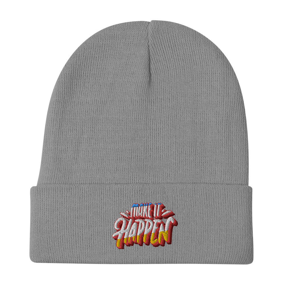 Make It Happen Embroidered Beanie