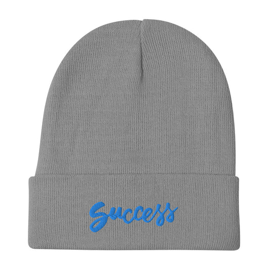 Success Embroidered Beanie