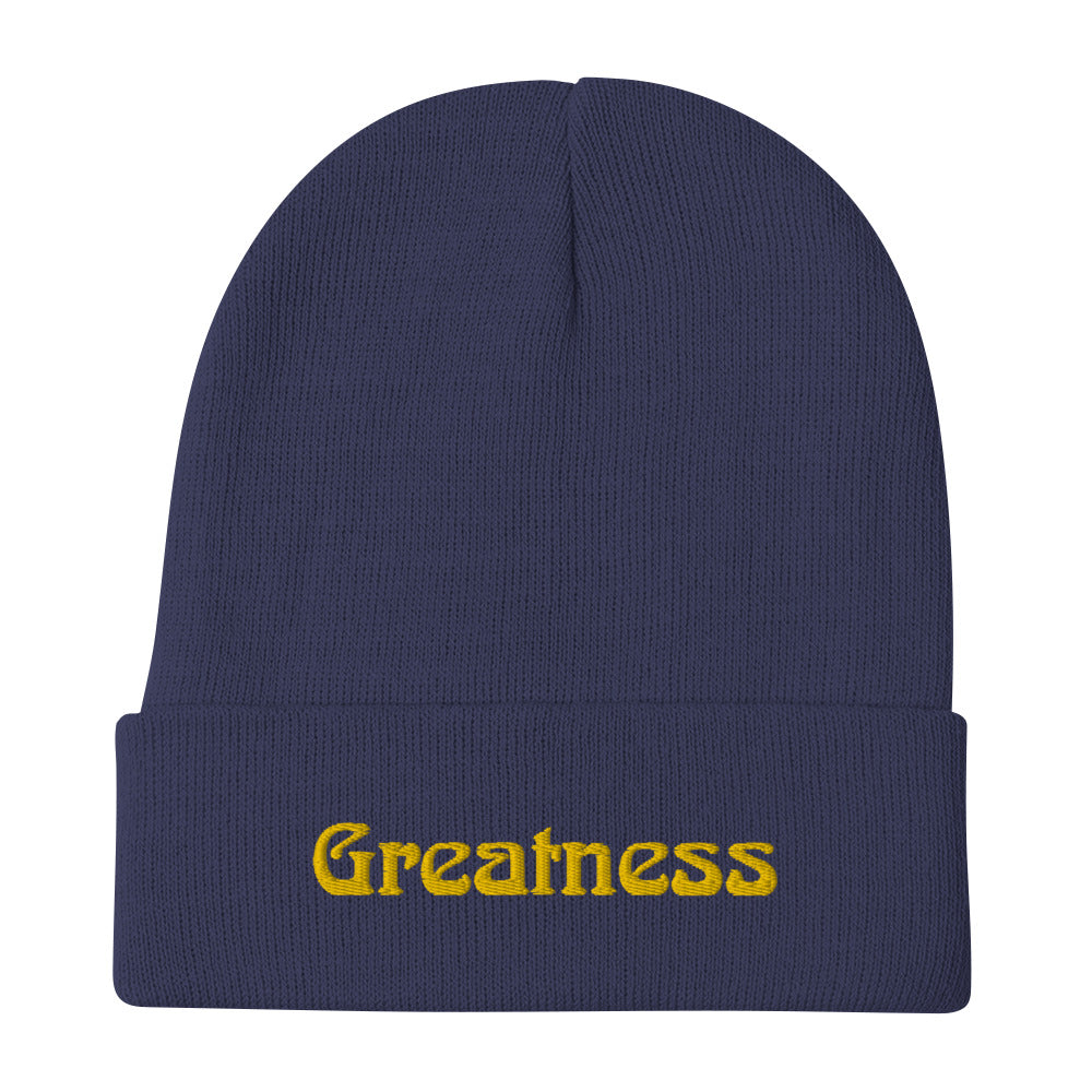 Greatness Embroidered Beanie