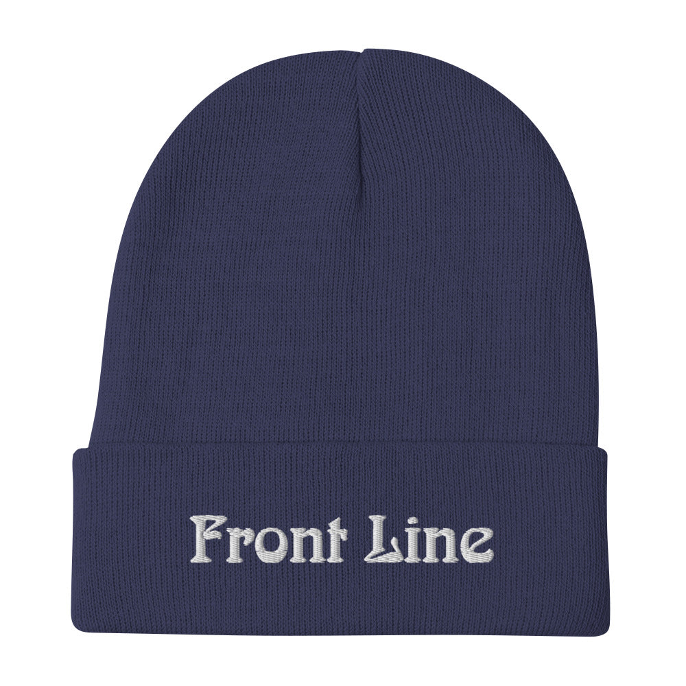 Front Line Embroidered Beanie