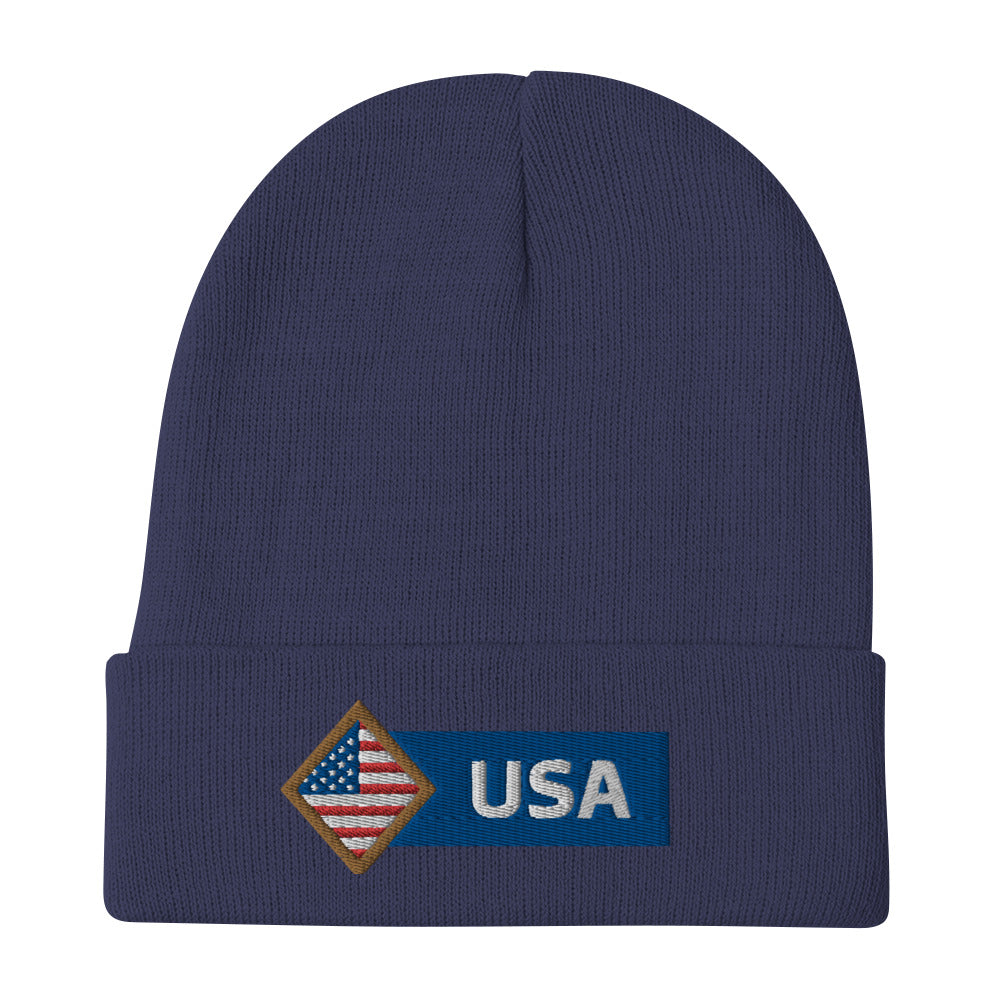 USA Embroidered Beanie