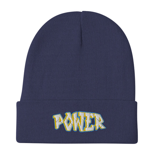 Power Embroidered Beanie