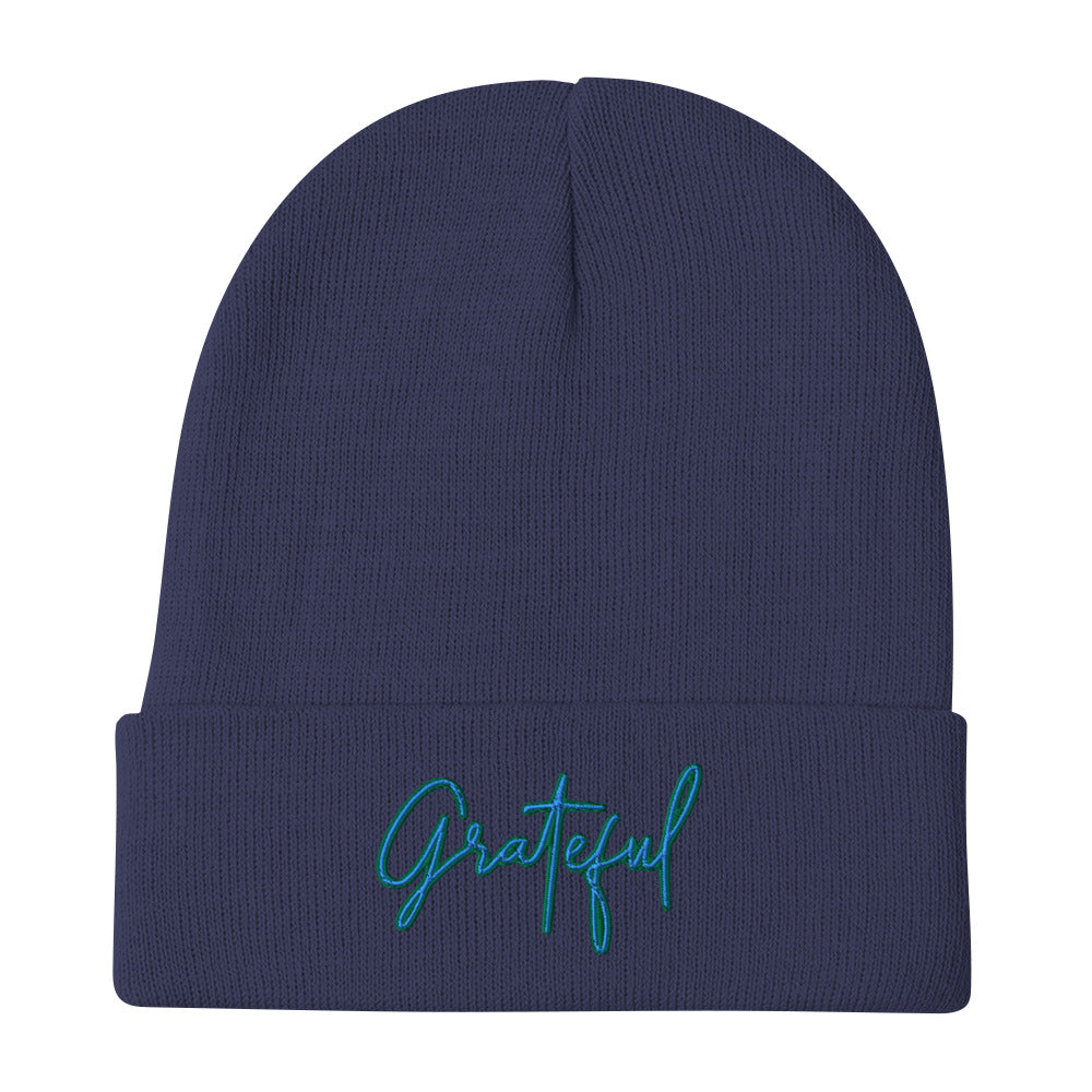 Grateful Embroidered Beanie