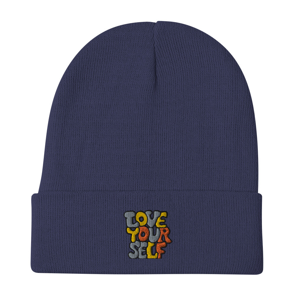 Love Yourself Embroidered Beanie