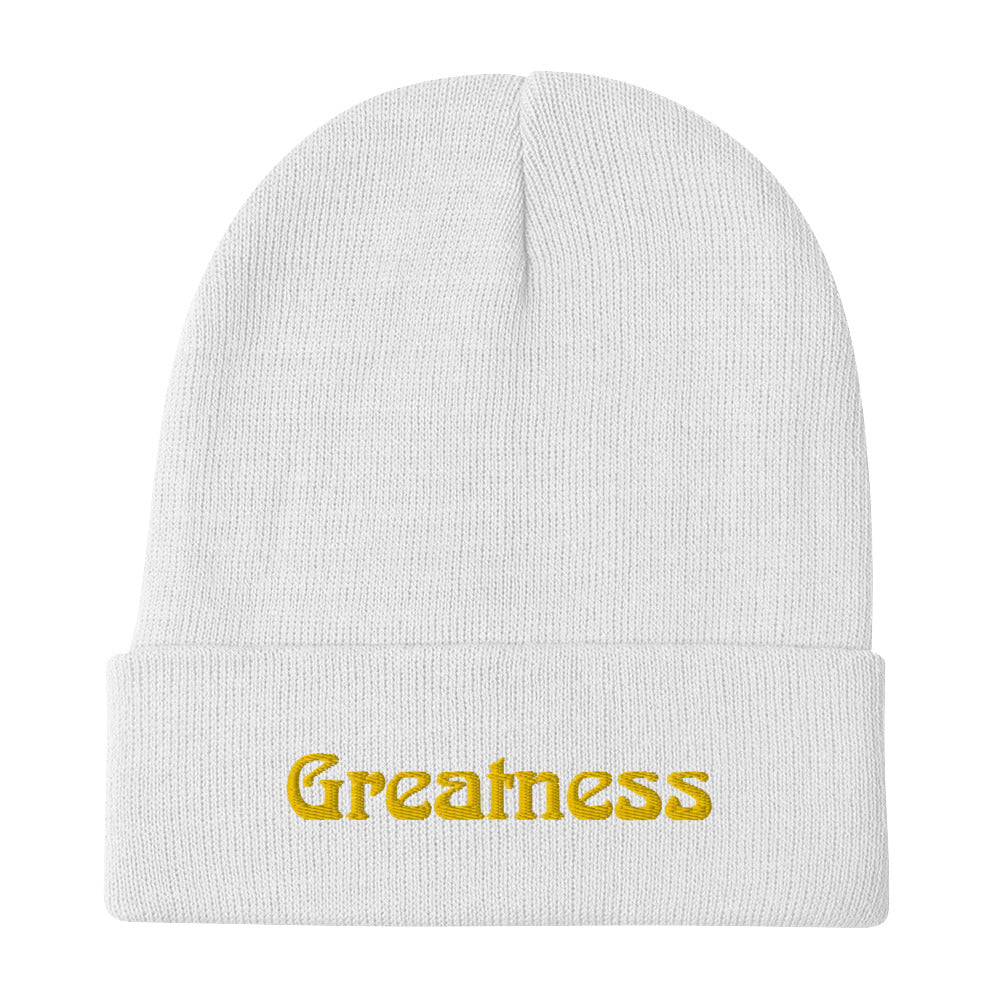 Greatness Embroidered Beanie