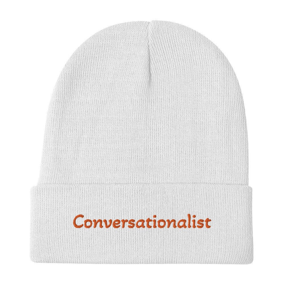 Conversationalist Embroidered Beanie