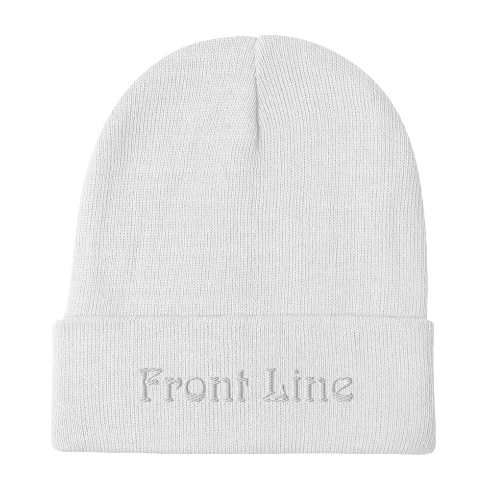 Front Line Embroidered Beanie