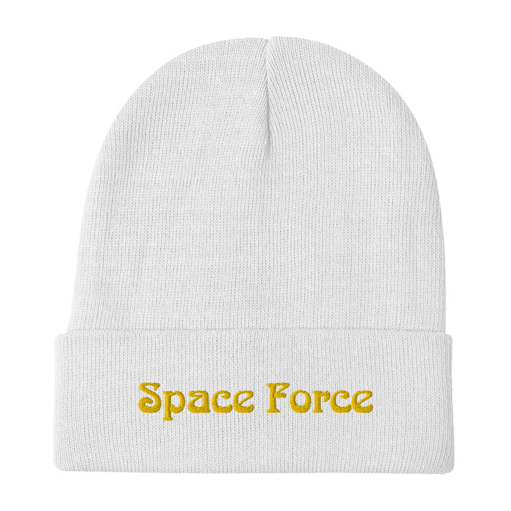 Space Force Embroidered Beanie