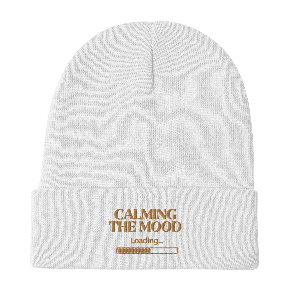 Calming The Mood Embroidered Beanie