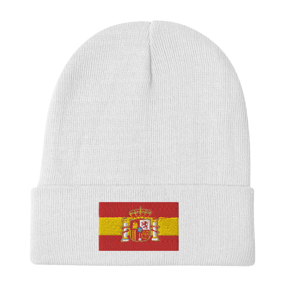 Spanish Flag Embroidered Beanie