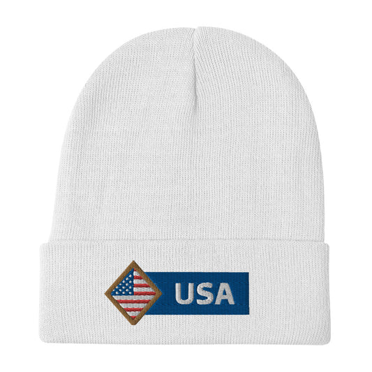 USA Embroidered Beanie