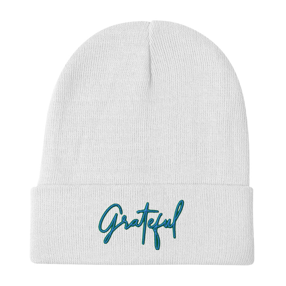 Grateful Embroidered Beanie