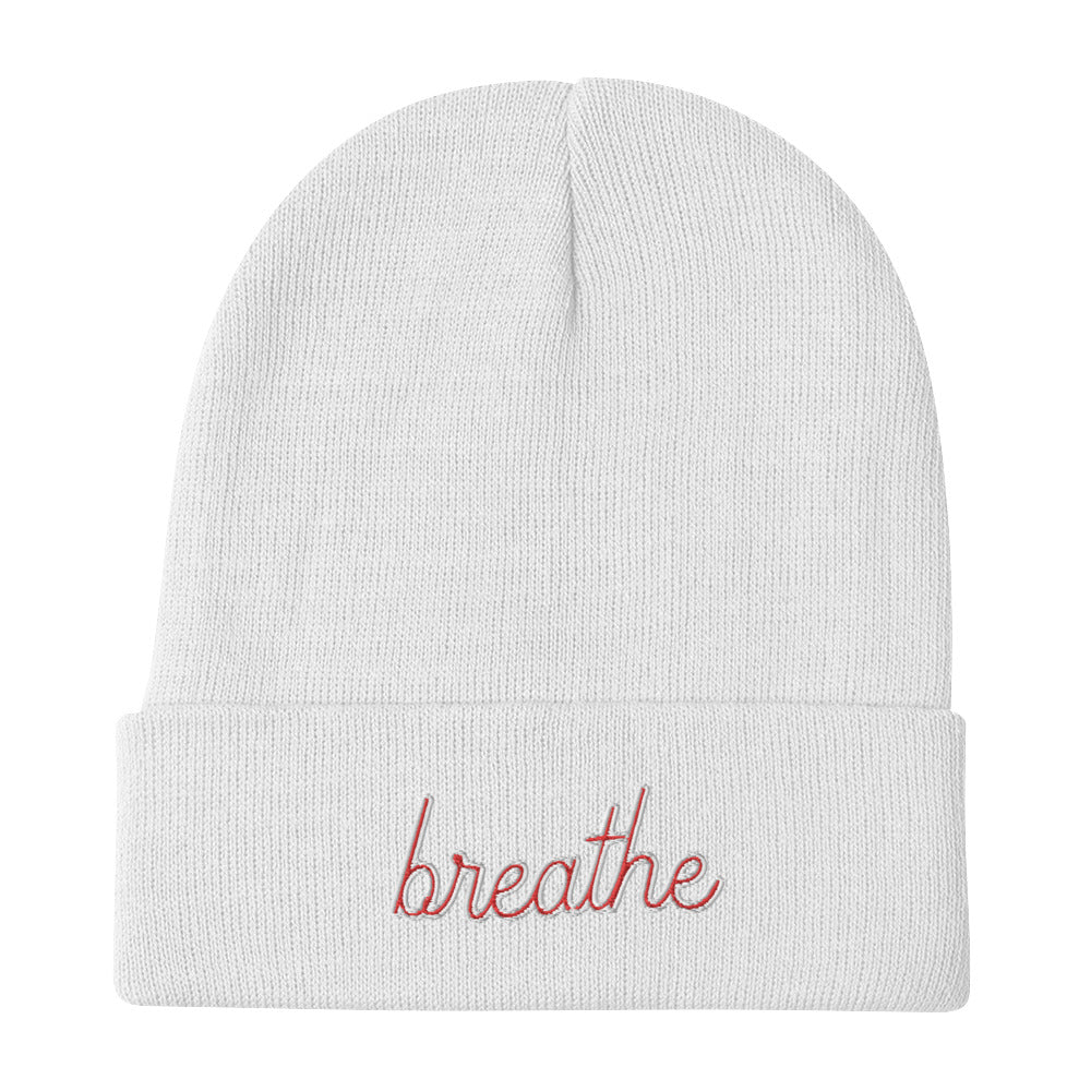 Breathe Embroidered Beanie