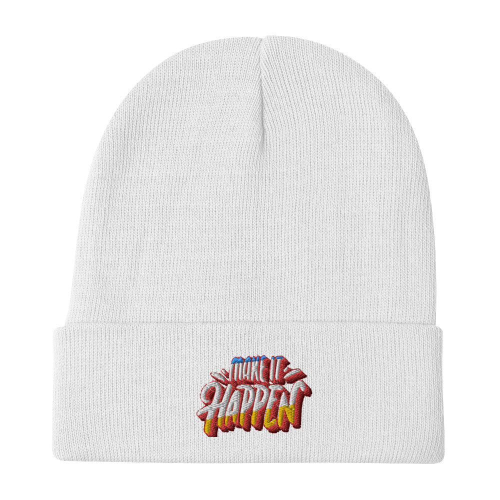 Make It Happen Embroidered Beanie