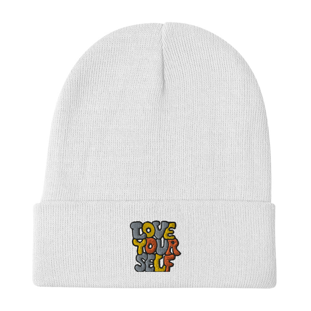 Love Yourself Embroidered Beanie