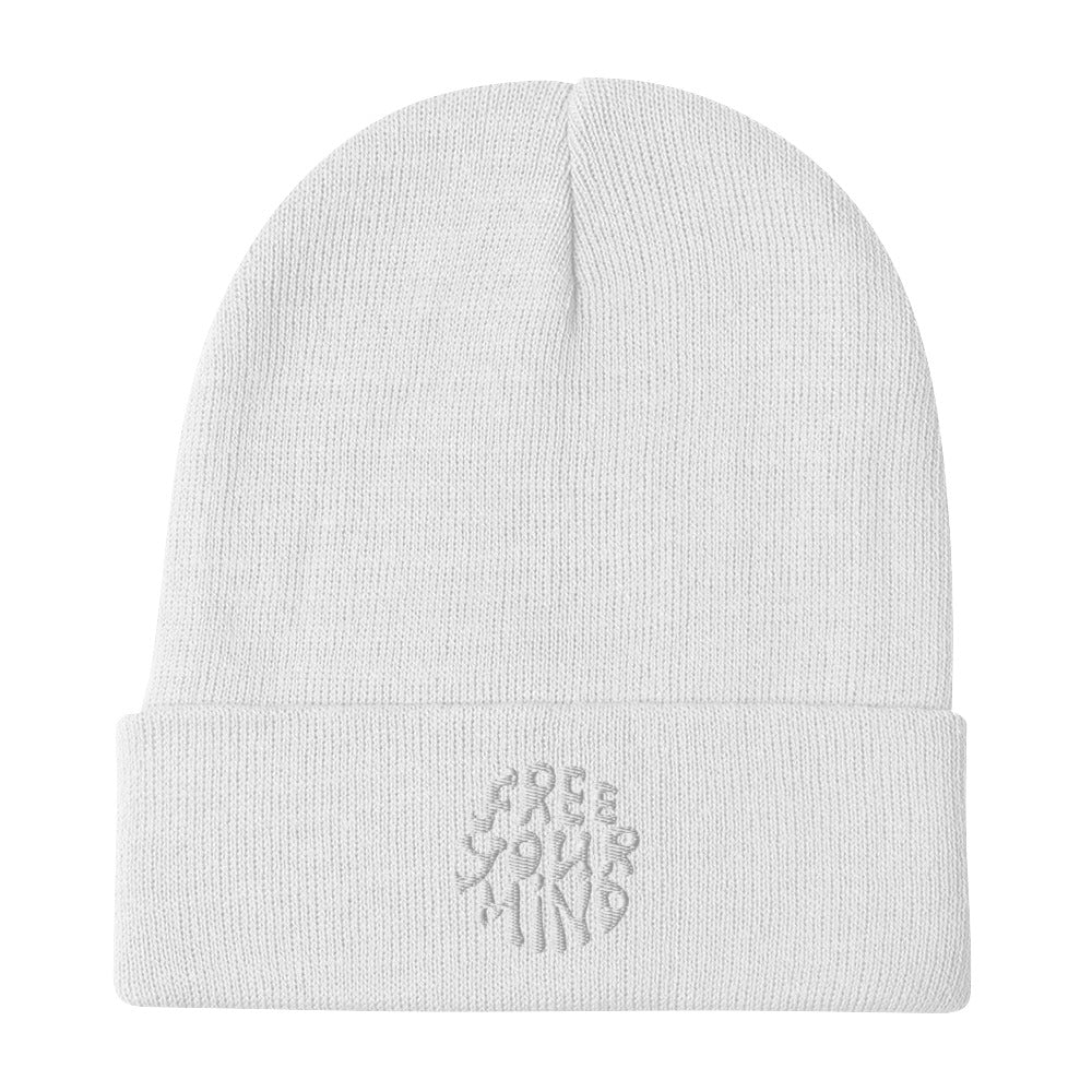 Free Your Mind Embroidered Beanie